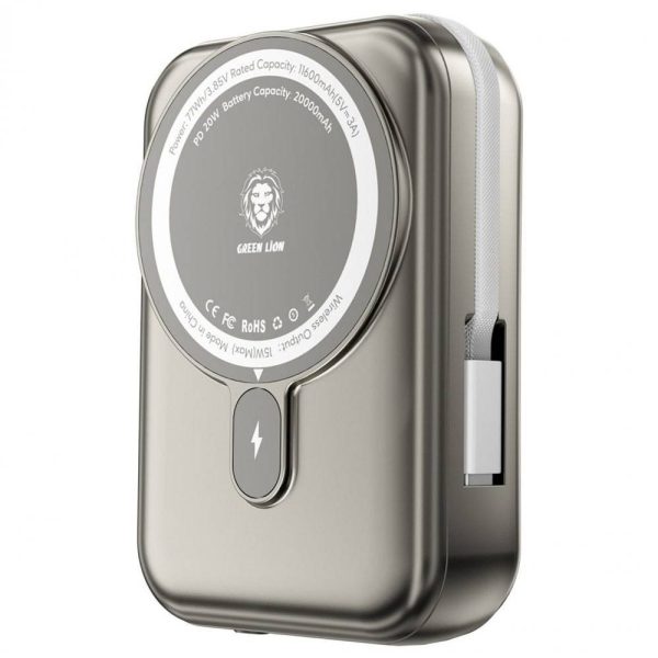 پاوربانک گرین لاین مدل Monaco Magsafe 20w