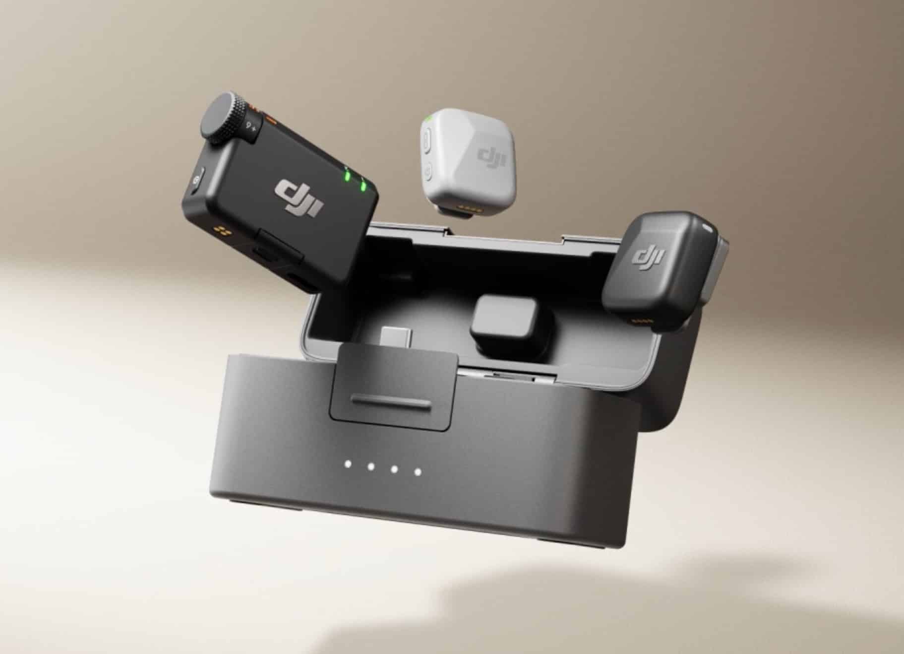 DJI Mic Mini روی گوشی و اکسسوریها