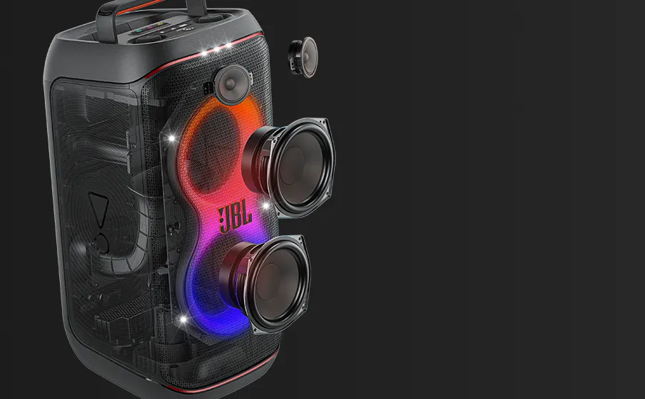 نمای داخلی پارتی باکس JBL Club 120